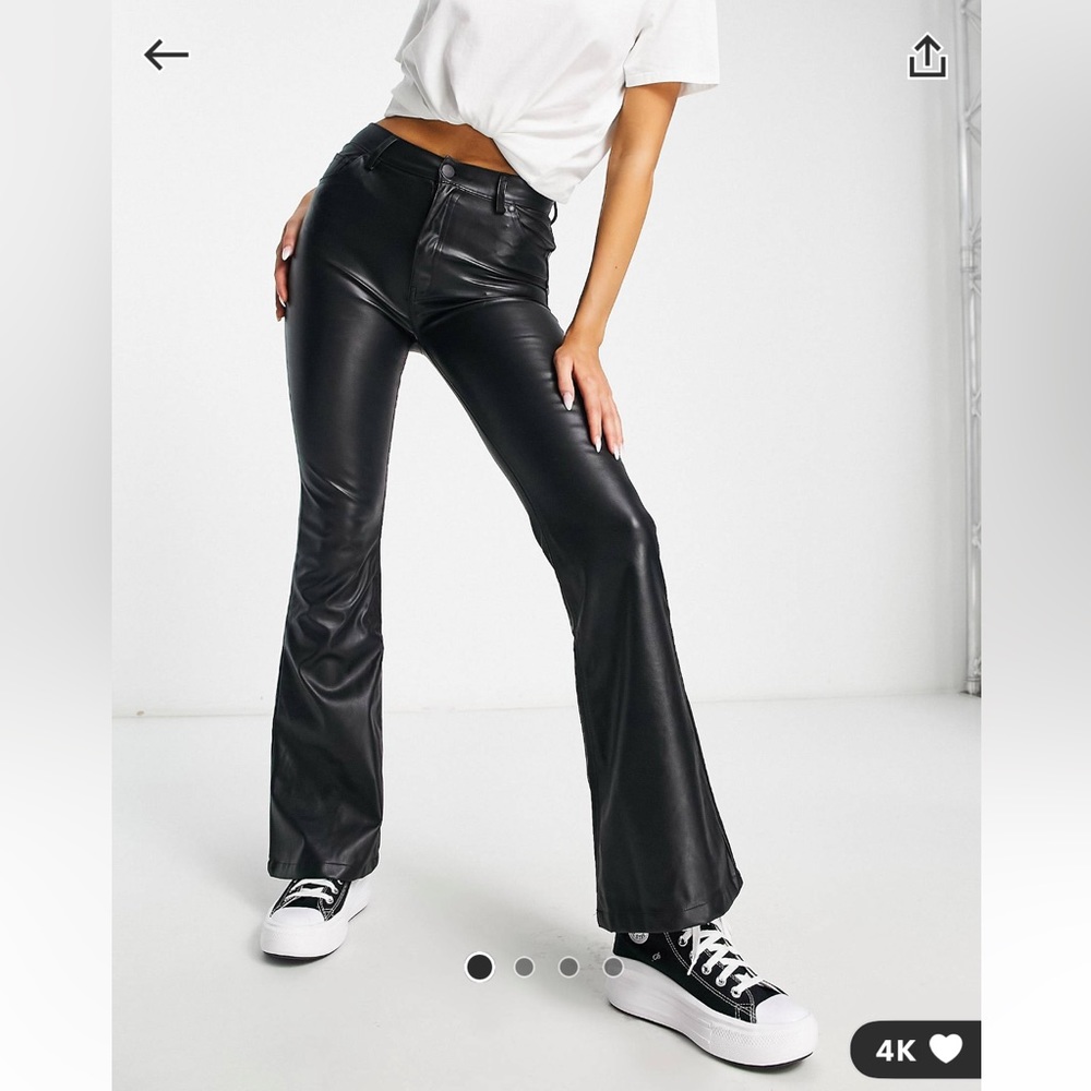 Pull&Bear Faux Leather Pants